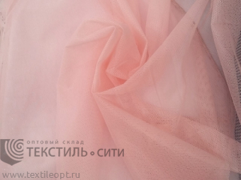 оконная ткань Сетка розовая