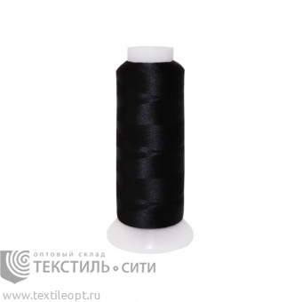 Нитки вышивальные п/э 3000 ярд.черный 511002