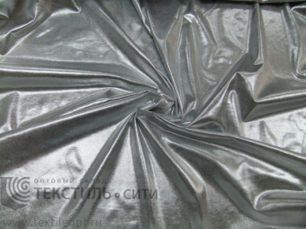 Ткань Диско Ш-150 см серебро м3012-101