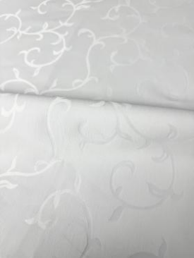 Ткань Ричард жаккард Ш-305 см  50% хб 50% п/э пл. 237 гр цв.белый ГОМ 931827010101, м