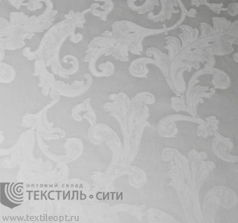 Сатин "Французские узоры" 100% хл.,Ш-280 см 60х40S, пл.138 гр. цв.белый 5-010-280, м