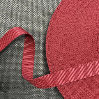 Лента ременная (Стропа) П/П 14 гр/м Ш-25 мм цв.бордо 