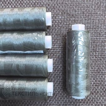 Нитки текстурир., оверлоч./ некруч. 150D 100% п/э 365 м серый 