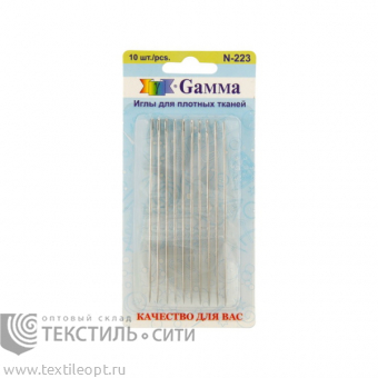 Иглы Gamma для шитья ручные для плотных тканей