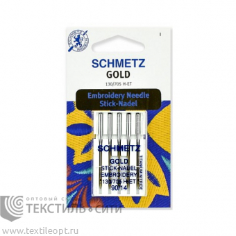 Иглы для вышивки Gold titanium БШМ Schmetz №90 5шт