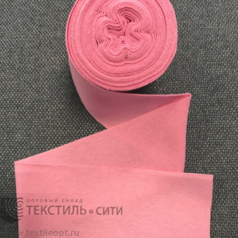 Лента трикотажная (рибана) Ш-60 мм цв.розовый