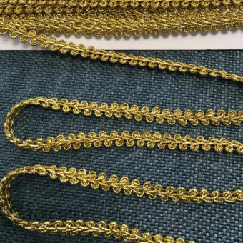 Тесьма отделочная Ш-9 мм золото 																													