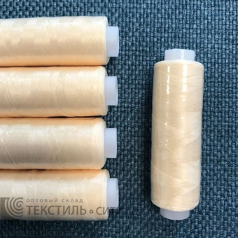 Нитки текстурир., оверлоч./ некруч. 150D 100% п/э 365 м кремовый 
