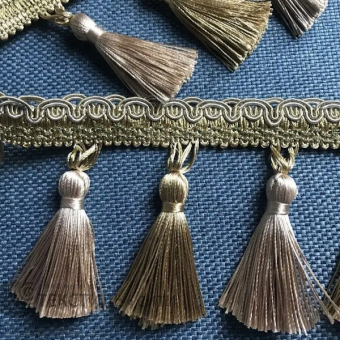 Бахрома шторная Ш- 8 см бежевый/молочный 