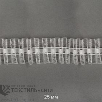 Лента шторная Ш-2,5 см прозрачная равномерная