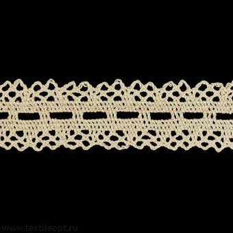 Кружево "на коклюшках"  Ш-35 мм беж 80095