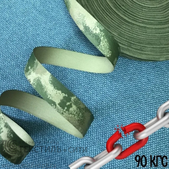 Стропа (лента окантовочная) КМФ п/э Ш-22 мм, 6,4 гр/м хаки 