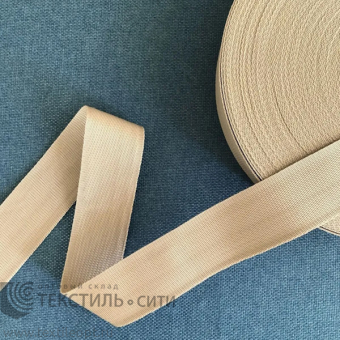 Лента ременная (Стропа) П/П 20 гр/м Ш-40 мм бежевый 