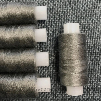 Нитки армированные 45 ЛЛ 200 м темно-серый 