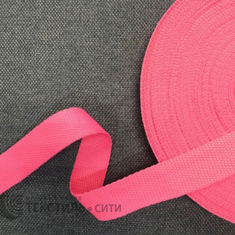 Лента ременная (стропа) П/П 16 гр/м Ш-30 мм цв.розовый 