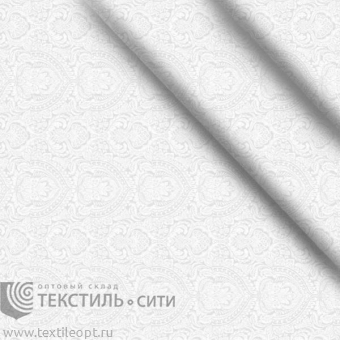 тик пухо-перовой белый жаккард