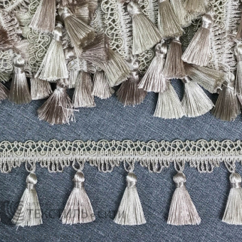 Бахрома шторная Ш- 7 см  бежевый/молочный 