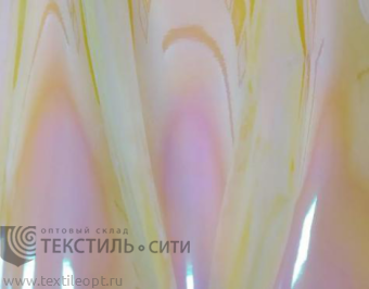 Ткань голографическая TPU Ш-137см пл.515гр хамелеон желтое зеркало 320074002, м