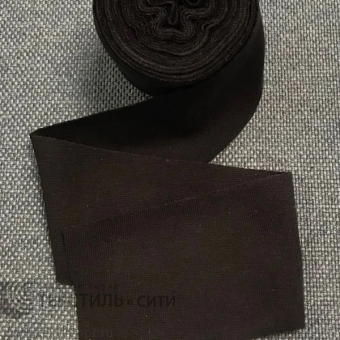 Лента трикотажная (рибана) Ш-35 мм цв.чёрный 47-3510-002G