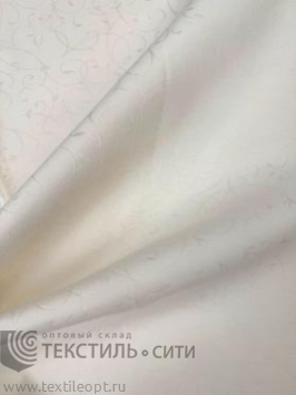 Ткань Ричард жаккард Ш-305 см  50% хб 50% п/э пл. 237 гр цв.слон.кость ГОМ 931812110701, м