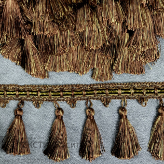 Бахрома шторная Ш- 10 см коричневый 																													