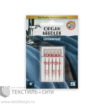 Иглы ORGAN универсальные №70-90 для БШМ (уп.5 шт)