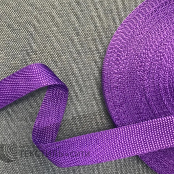 Лента ременная (стропа) П/П 16 гр/м Ш-30 мм цв.фиолетовый 
