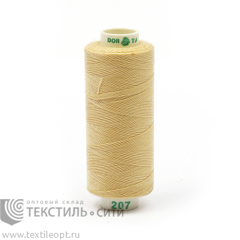 Нитки Dor Tak 40/2 366 м 100% п/э светло-бежевый																			