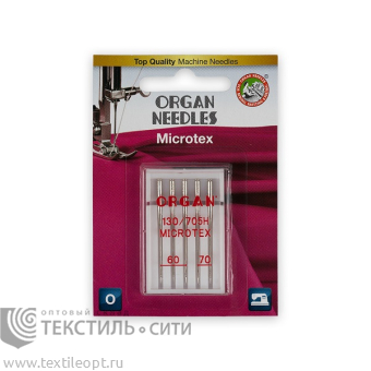Иглы микротекс для БШМ Organ  №60-70 (уп.5 шт)