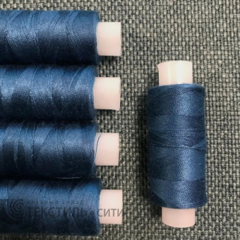 Нитки армированные 45 ЛЛ 200 м темно-синий 