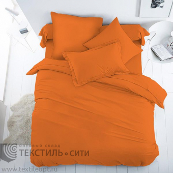 Ткань Перкаль гладье Ш-150 см цв.оранж актив.краш.