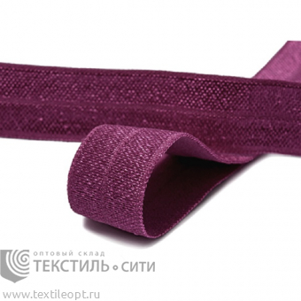 Резинка окантовочная блестящая Ш-15 мм цв.фиолетовый