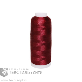 Нитки вышивальные п/э 3000 ярд бордо
