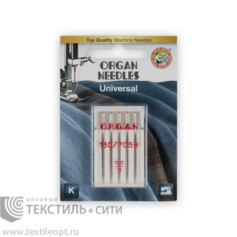Иглы ORGAN универсальные №100 для БШМ (уп.5 шт)