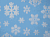 Мех искусственный ИТЖФ7074 голубой фон снежинки 390-7074-ИТЖФ, м