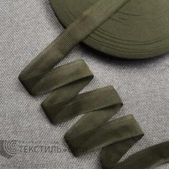 Лента окантовочная 22 мм 2,4 гр/м цв. хаки