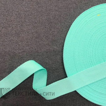Лента ременная (стропа) П/П 16 гр/м Ш-30 мм св.бирюза