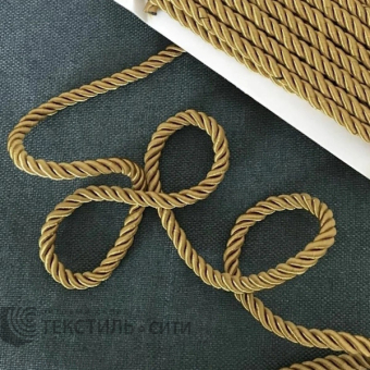 Шнур атласный однотонный 10 мм золото																														