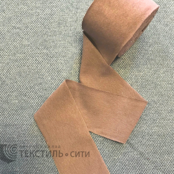 Лента трикотажная (рибана) Ш-60 мм цв.св.какао 1