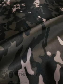 Ткань Оксфорд 210D PU 1000 мм черный мк 02-210210МКЧ, м
