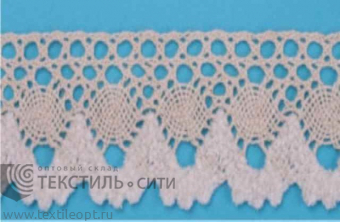 Кружево на коклюшках лен Ш-30 мм (1/15ярд.) 50015-Х