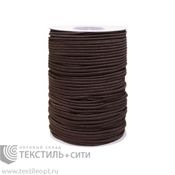 Резинка шляпная д-3 мм коричневый (1/100) 8310021