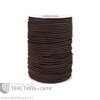 Резинка шляпная д-3 мм коричневый (1/100) 8310021